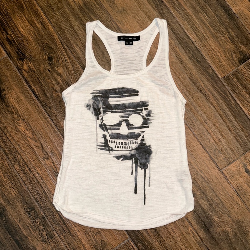 Skull Cashmere Racerback Top